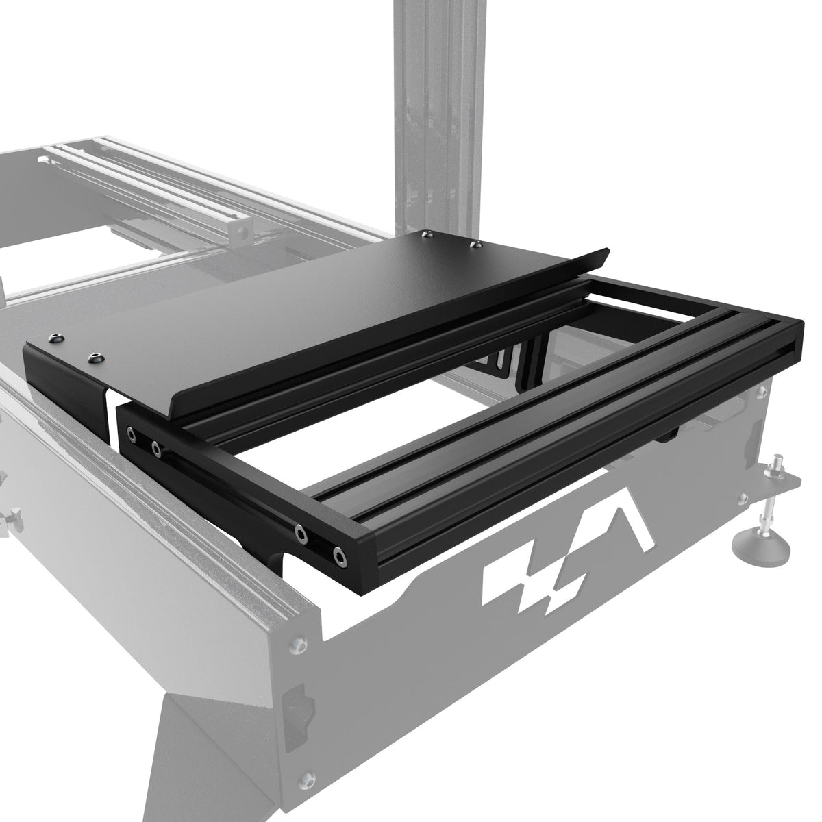 Advanced SimRacing Pro Aluminum Pedal Tray & Heel Rest (Generation 2)