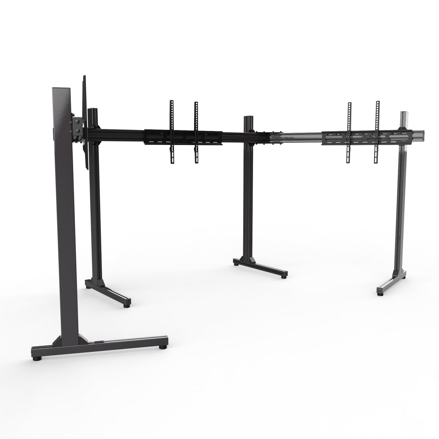 Advanced SimRacing Freestanding Triple TV Stand [Up to 65" TV]