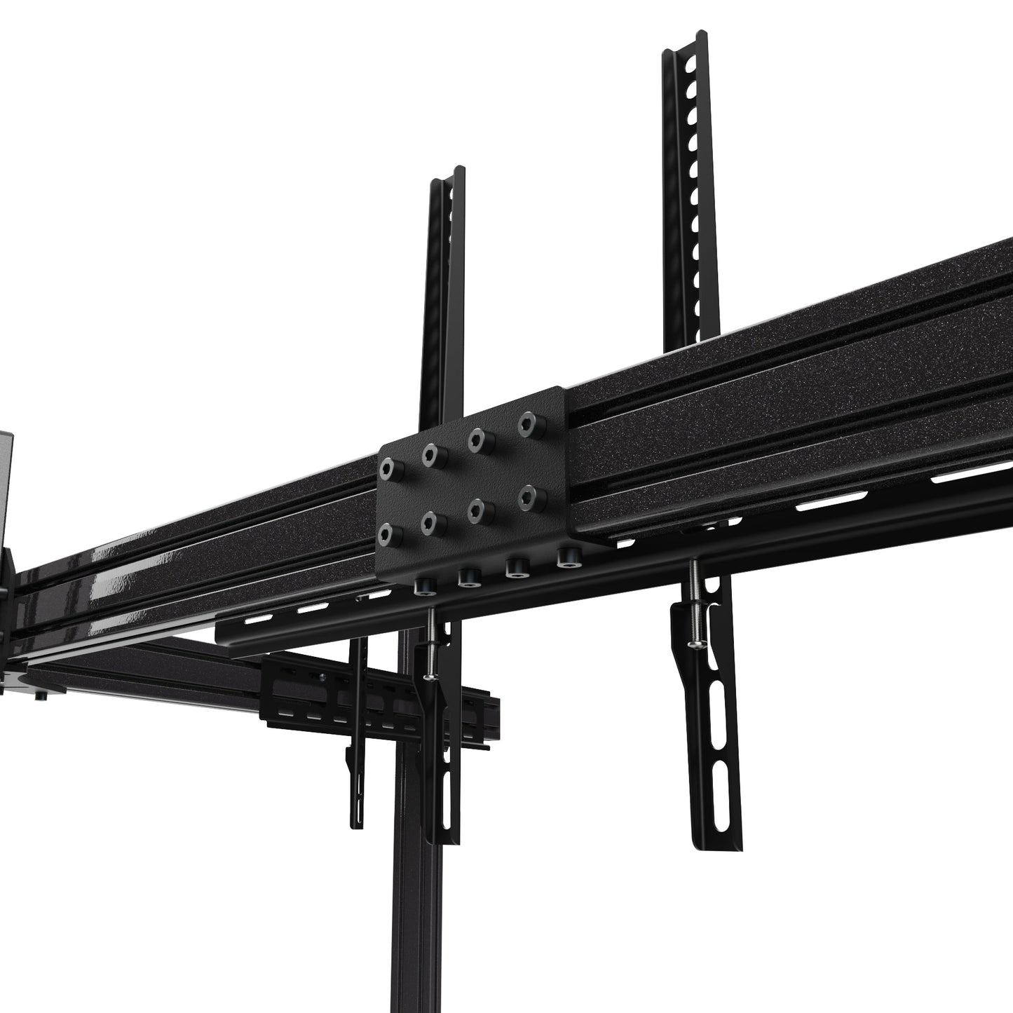 Advanced SimRacing Freestanding Triple TV Stand [Up to 65" TV]