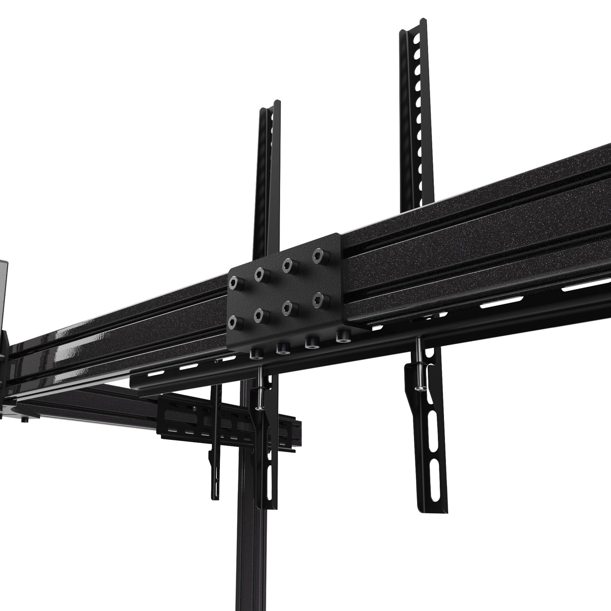 Advanced SimRacing Freestanding Triple TV Stand [Up to 65" TV]