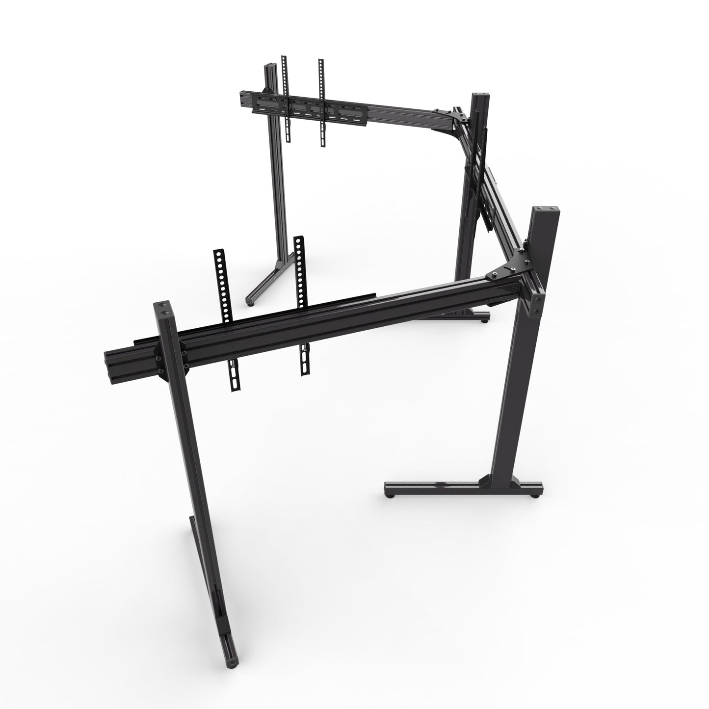 Advanced SimRacing Freestanding Triple TV Stand [Up to 65" TV]