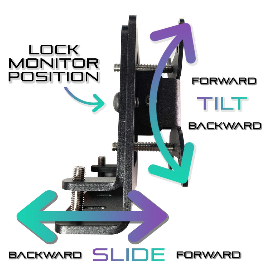Advanced SimRacing Freestanding Triple Monitor Stand (Up to 43" Monitors)